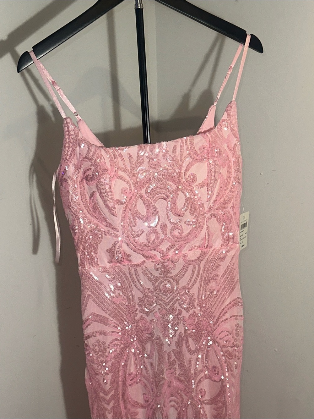 Windsor Pink Sequin Embroidered Slip